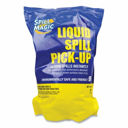 SPILL MAGIC Sorbents, 4 qt, Universal, White SM106